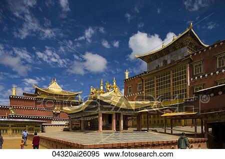 Stock Photography - Songzanlin Temple, Shangri-la, China. Fotosearch