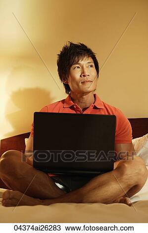 man working on laptop View Large Photo Image Stock Image - man working on laptop. Fotosearch