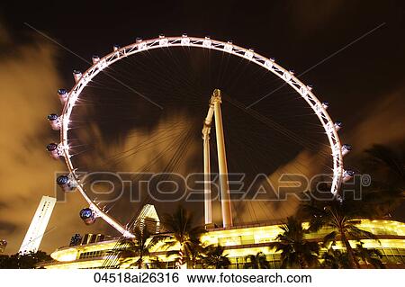 Stock Photograph - Singapore flyer. Fotosearch