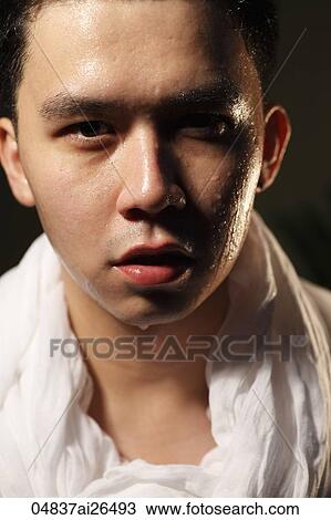 Head shot of Chinese man with water on his face View Large Photo Image Stock Image - Head shot of Chinese man with water on his face. Fotosearch