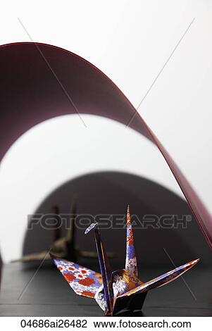 Origami swan View Large Photo Image Stock Image - Origami swan. Fotosearch