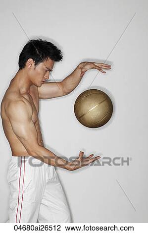 Profile of Chinese man playing with basketball View Large Photo Image Stock Image - Profile of Chinese man playing with basketball. Fotosearch