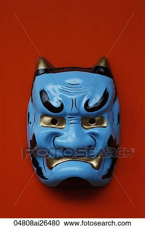 Traditional Japanese mask View Large Photo Image Stock Image - Traditional Japanese mask. Fotosearch