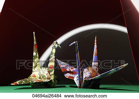 Picture - Two Origami swans. Fotosearch