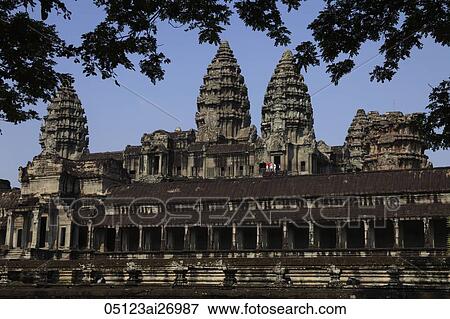 Angkor Wat, Cambodia View Large Photo Image Stock Photo - Angkor Wat, Cambodia. Fotosearch
