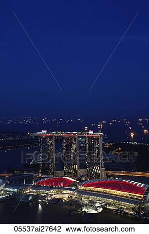 Ariel view of Marina Bay Sands Resort, Singapore View Large Photo Image Stock Image - Ariel view of Marina Bay Sands Resort, Singapore. Fotosearch
