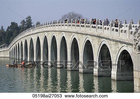 China, Beijing, Summer Palace, Seventeen Arched Bridge View Large Photo Image Stock Image - China, Beijing, Summer Palace, Seventeen Arched Bridge. Fotosearch