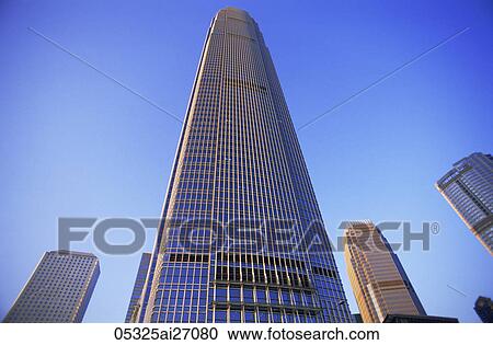 Stock Image - China, Hong Kong, Central, IFC, International Finance Centre Building. Fotosearch