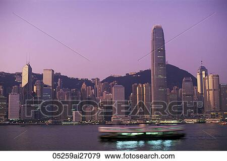China, Hong Kong, City Skyline and Victoria Harbour at Night View Large Photo Image Stock Photo - China, Hong Kong, City Skyline and Victoria Harbour at Night. Fotosearch
