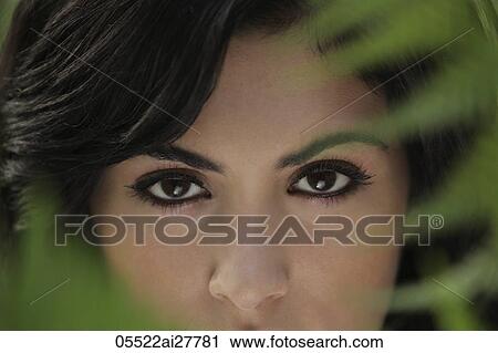 Cropped head shot showing just eyes and nose of young woman. View Large Photo Image Stock Image - Cropped head shot showing just eyes and nose of young woman.. Fotosearch