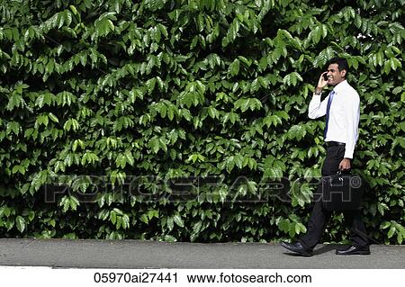 Indian man walking in front of green leafy hedge View Large Photo Image Stock Image - Indian man walking in front of green leafy hedge. Fotosearch