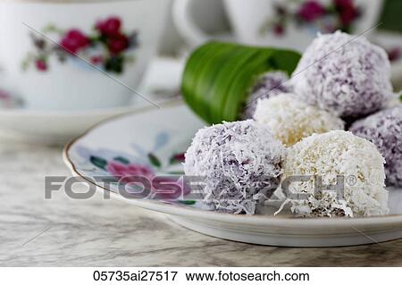Peranakan coconut sweets on a plate. View Large Photo Image Stock Photo - Peranakan coconut sweets on a plate.. Fotosearch