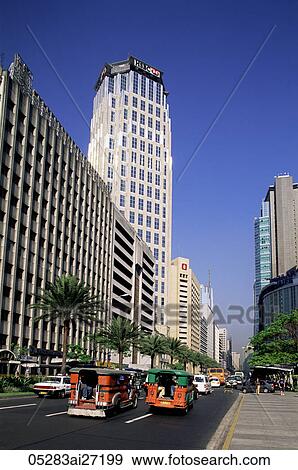 Philippines, Manila, Makati Business District View Large Photo Image Stock Photo - Philippines, Manila, Makati Business District. Fotosearch