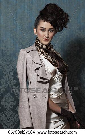 Portrait of mixed raced person dressed fashionably View Large Photo Image Picture - Portrait of mixed raced person dressed fashionably. Fotosearch