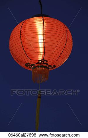 Red lantern glowing at night View Large Photo Image Stock Photo - Red lantern glowing at night. Fotosearch