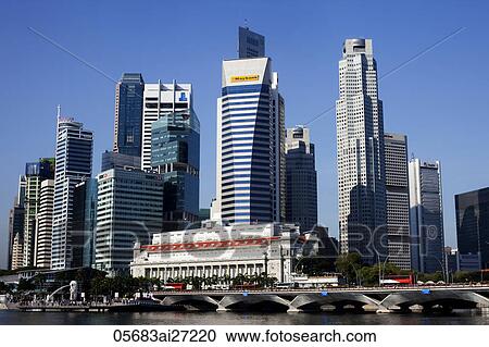 Singapore, city skyline of CBD View Large Photo Image Stock Image - Singapore, city skyline of CBD. Fotosearch