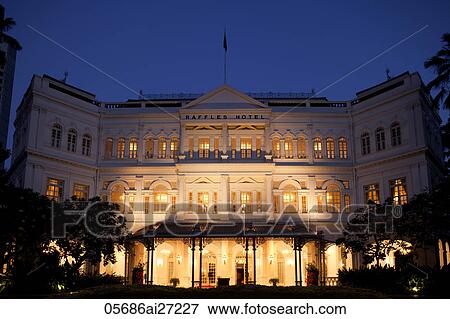 Singapore, Raffles Hotel View Large Photo Image Stock Photo - Singapore, Raffles Hotel. Fotosearch