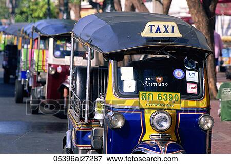 Stock Photo - Thailand, Bangkok, Tuk Tuk. Fotosearch