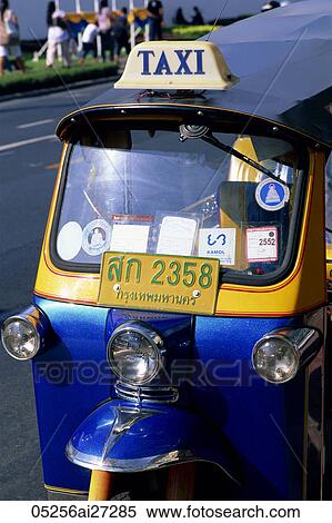 Thailand, Bangkok, Tuk Tuk View Large Photo Image Stock Photography - Thailand, Bangkok, Tuk Tuk. Fotosearch
