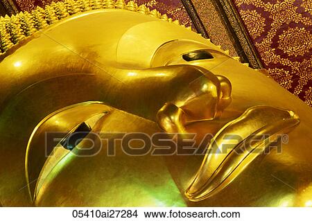 Thailand, Bangkok, Wat Pho, Reclining Buddha View Large Photo Image Picture - Thailand, Bangkok, Wat Pho, Reclining Buddha. Fotosearch