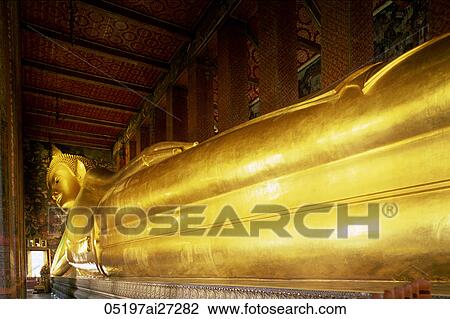 Thailand, Bangkok, Wat Pho, Reclining Buddha View Large Photo Image Stock Image - Thailand, Bangkok, Wat Pho, Reclining Buddha. Fotosearch