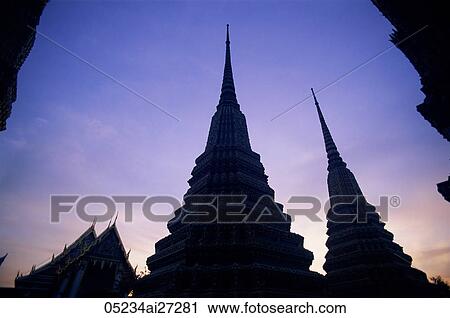 Thailand, Bangkok, Wat Pho View Large Photo Image Stock Image - Thailand, Bangkok, Wat Pho. Fotosearch