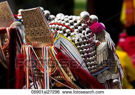 Thailand, Golden Triangle, Chiang Mai, Detail of Aka Headwear View Large Photo Image Stock Photograph - Thailand, Golden Triangle, Chiang Mai, Detail of Aka Headwear. Fotosearch