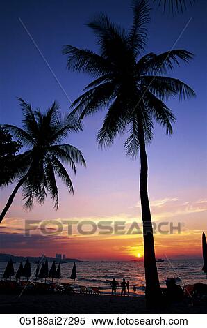 Thailand, Pattaya, Pattaya Beach View Large Photo Image Stock Photography - Thailand, Pattaya, Pattaya Beach. Fotosearch