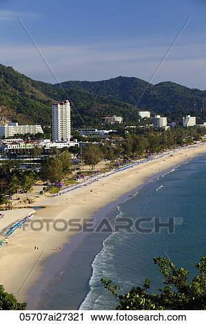 Stock Image - Thailand, Phuket, Karon Beach. Fotosearch