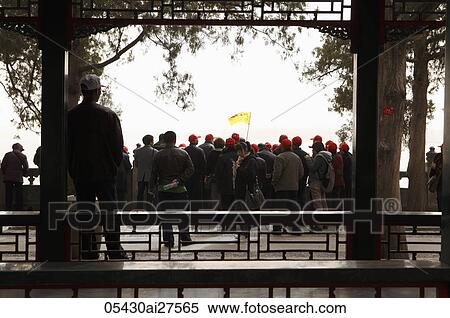 Tour group meeting in park View Large Photo Image Stock Photography - Tour group meeting in park. Fotosearch