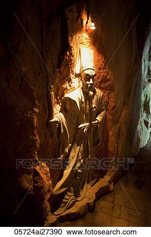 Stock Image - Vietnam, Hoi An, Marble Mountain, Carving in Cave. Fotosearch
