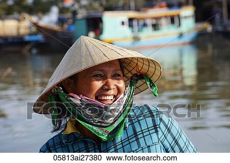 Vietnam, Hoi An, Portrait of Woman View Large Photo Image Stock Image - Vietnam, Hoi An, Portrait of Woman. Fotosearch