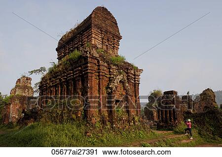 Vietnam, My Son, Cham Ruins View Large Photo Image Stock Image - Vietnam, My Son, Cham Ruins. Fotosearch