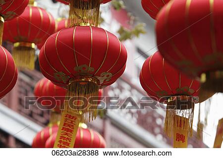 A group of hanging red lanterns View Large Photo Image Stock Photo - A group of hanging red lanterns. Fotosearch