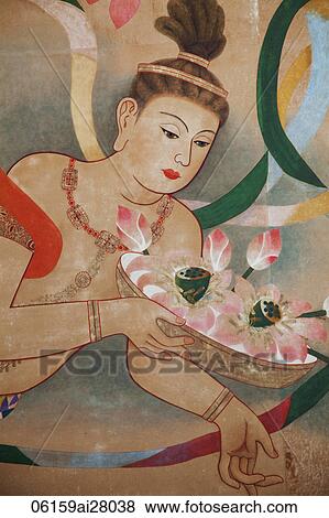 Asakusa Kannon Temple, Ceiling Artwork Detail depicting Kannon the Goddess of Mercy, Japan View Large Photo Image Stock Photo - Asakusa Kannon Temple, Ceiling Artwork Detail depicting Kannon the Goddess of Mercy, Japan. Fotosearch