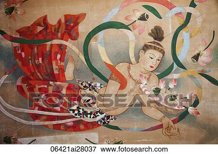 Asakusa Kannon Temple, Ceiling Artwork Detail depicting Kannon the Goddess of Mercy, Japan View Large Photo Image Stock Photo - Asakusa Kannon Temple, Ceiling Artwork Detail depicting Kannon the Goddess of Mercy, Japan. Fotosearch