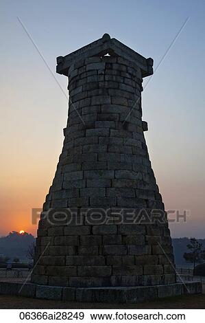 Cheomseongdae Observatory at Dawn, Korea, Gyeongju, View Large Photo Image Stock Photo - Cheomseongdae Observatory at Dawn, Korea, Gyeongju,. Fotosearch