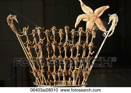 China, Beijing, Wangfujing Street, Snack Street Market selling Scorpians and Starfish View Large Photo Image Stock Image - China, Beijing, Wangfujing Street, Snack Street Market selling Scorpians and Starfish. Fotosearch