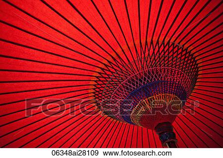 detail shot of inside of red paper umbrella View Large Photo Image Stock Photo - detail shot of inside of red paper umbrella. Fotosearch