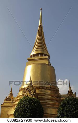 Gold Wat at Grand Palace, Bangkok Thailand View Large Photo Image Stock Image - Gold Wat at Grand Palace, Bangkok Thailand. Fotosearch