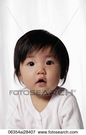 Head shot of Chinese baby View Large Photo Image Stock Photo - Head shot of Chinese baby. Fotosearch