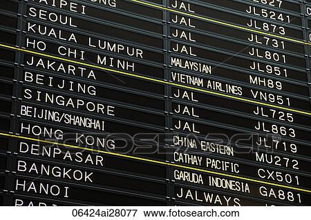 Japan, Tokyo, Narita Airport Departure Board View Large Photo Image Stock Photo - Japan, Tokyo, Narita Airport Departure Board. Fotosearch