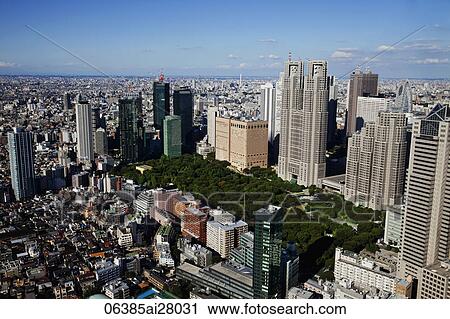 Japan, Tokyo, Shinjuku Area Skyline View Large Photo Image Stock Image - Japan, Tokyo, Shinjuku Area Skyline. Fotosearch