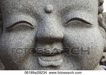 Jogyesa Temple, close up of stone Buddha statue. Seoul, Korea View Large Photo Image Picture - Jogyesa Temple, close up of stone Buddha statue. Seoul, Korea. Fotosearch