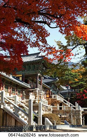 Stock Photography - Korea, Gyeongju, Bulguksa Temple. Fotosearch