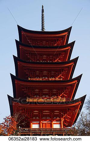 Miyajima Island, Hokoku Shrine, The Five Storied Pagoda, Japan View Large Photo Image Stock Image - Miyajima Island, Hokoku Shrine, The Five Storied Pagoda, Japan. Fotosearch