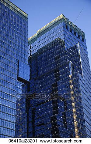 Stock Image - Modern office buildings, Seoul, Korea. Fotosearch
