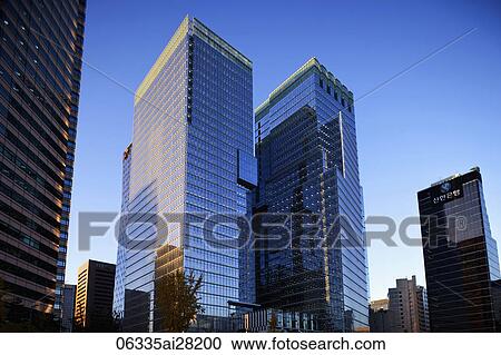 Modern skyscrapers, Seoul, Korea View Large Photo Image Stock Image - Modern skyscrapers, Seoul, Korea. Fotosearch
