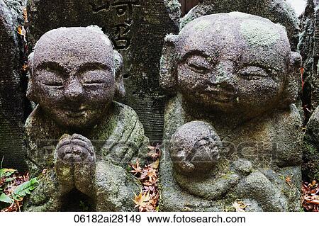 Otagi Nembutsu-ji Temple, Carved Stone Figures of Rakan, Disciples of Shaka the founder of Buddhism View Large Photo Image Stock Photo - Otagi Nembutsu-ji Temple, Carved Stone Figures of Rakan, Disciples of Shaka the founder of Buddhism. Fotosearch