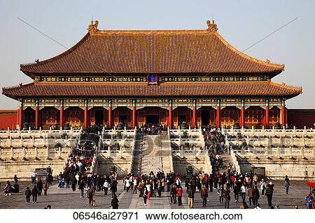 Stock Image - Palace Museum or Forbidden City. Beijing, China. Fotosearch
